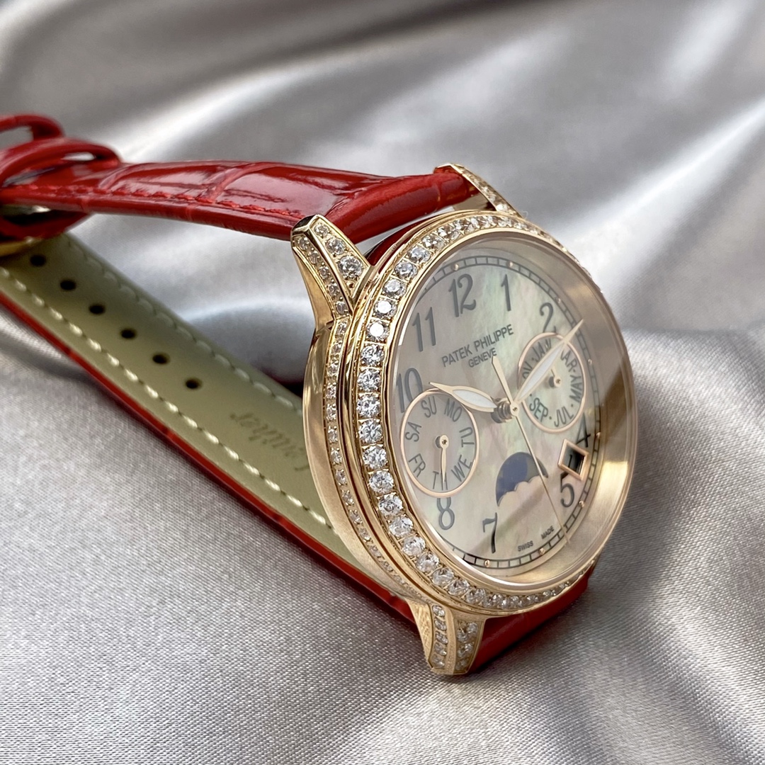 Patek Philippe 百达翡丽4947万年历女表 小红书 PP多功能腕表 搭载原装进口9100月相功能机芯机械表 走时精准零返修