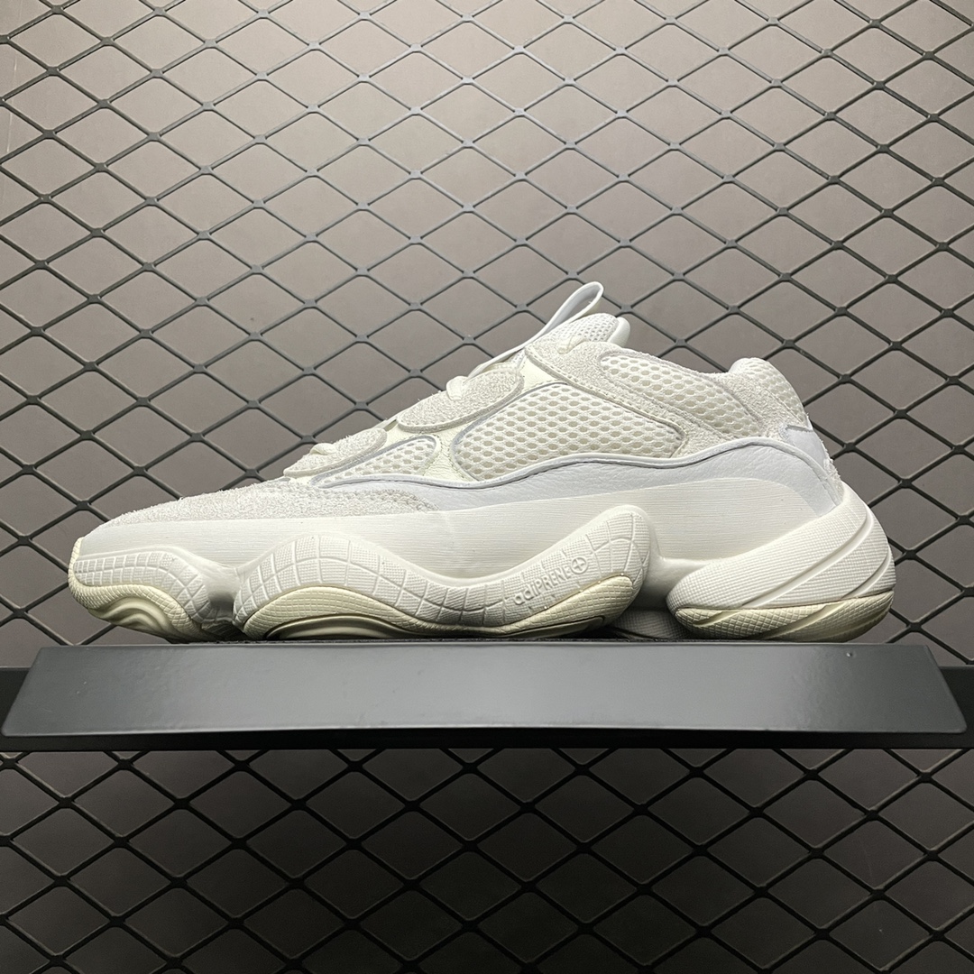 450 纯原版本 AD 阿迪Yeezy 500 侃爷椰子500 ” Bone With ” 骨白 FV3573