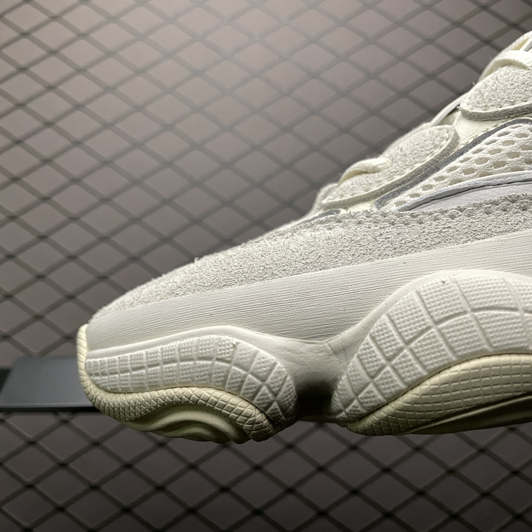 450 纯原版本 AD 阿迪Yeezy 500 侃爷椰子500 ” Bone With ” 骨白 FV3573