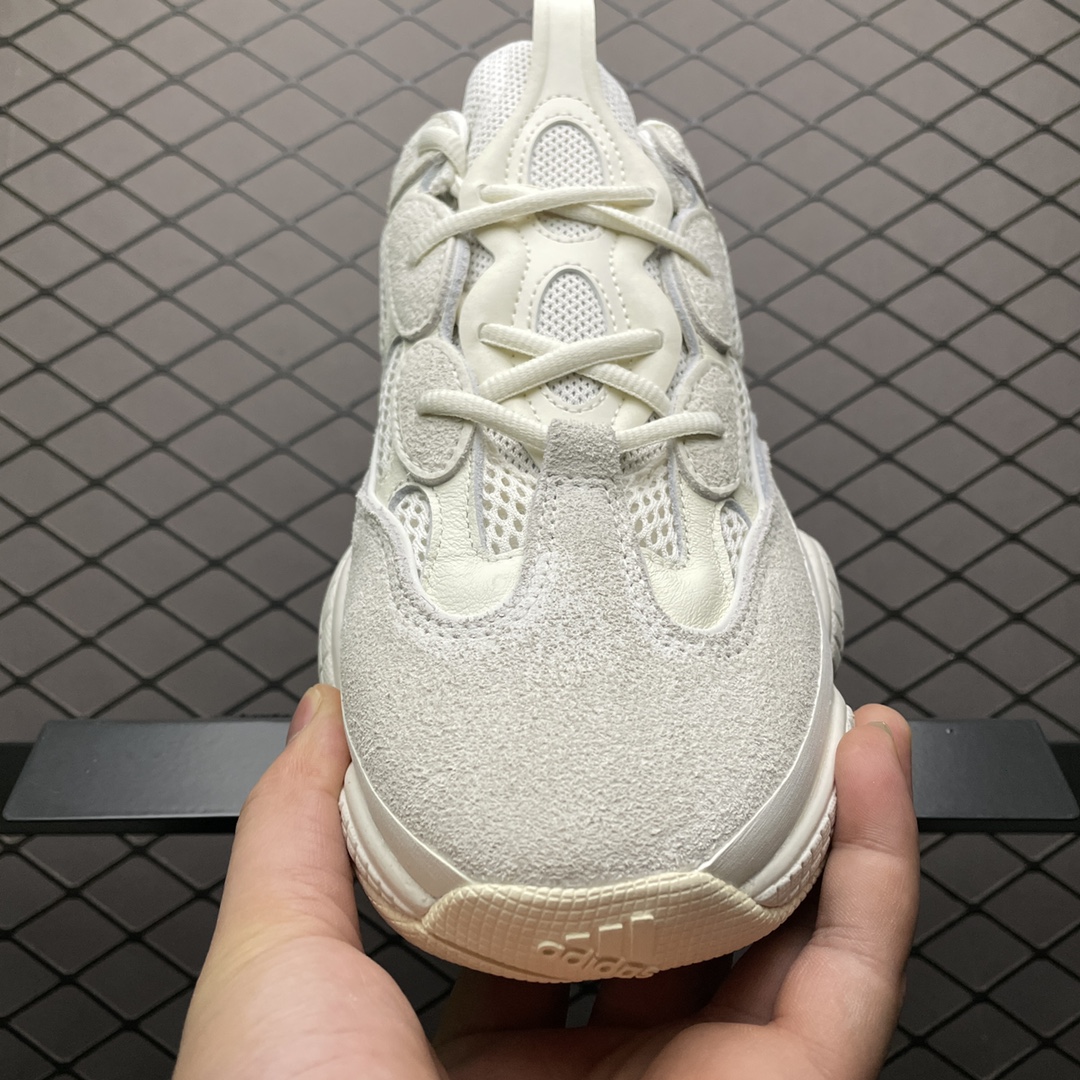 450 纯原版本 AD 阿迪Yeezy 500 侃爷椰子500 ” Bone With ” 骨白 FV3573