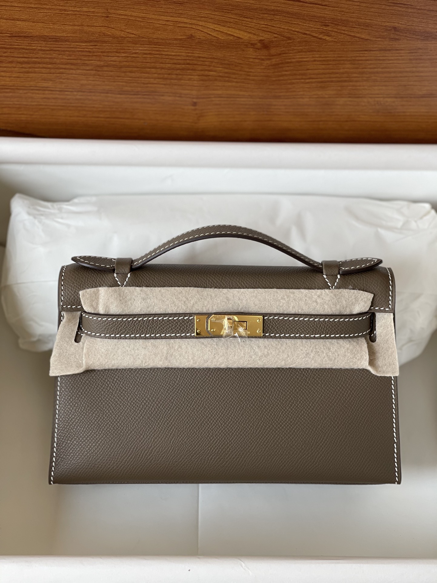 NO:698825,Kelly generation 22cm elephant gray gold buckle in stock, Hermes, hermes, Hermes,19860909Kelly一代22cm大象灰金扣现货,爱马仕,hermes,Hermes,,Bag