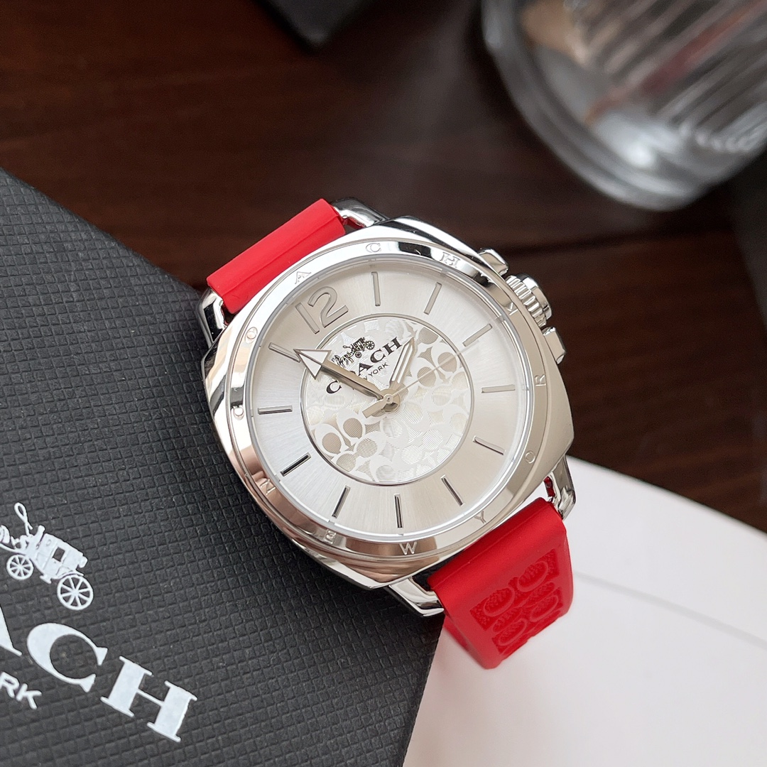 Coach经典印花表带石英腕表