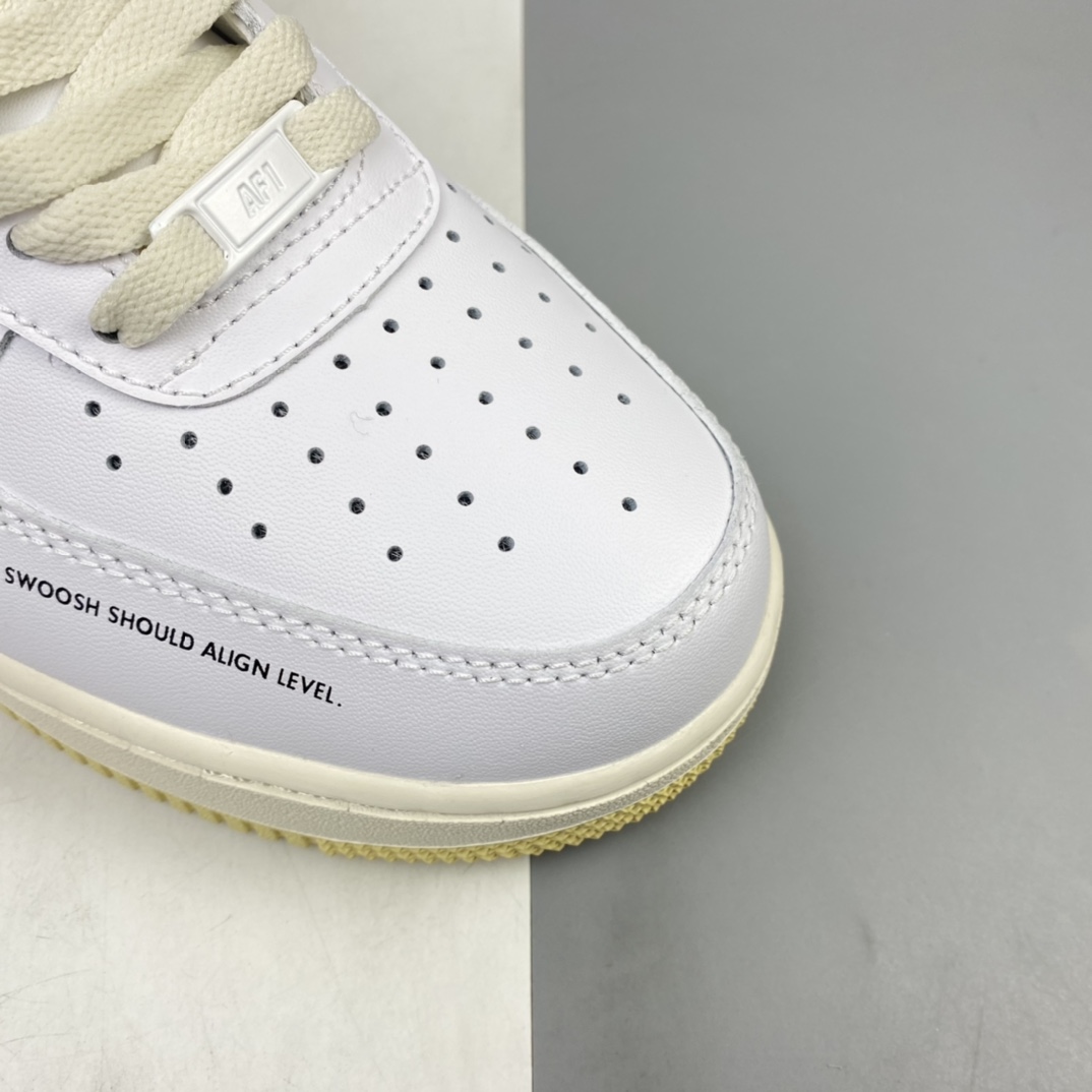 P240 Nk Air Force 1’07 LE”Starfish”空军一号经典低帮百搭休闲运动板鞋“皮革白绿橙黑印花小OW双钩”DM0970-111