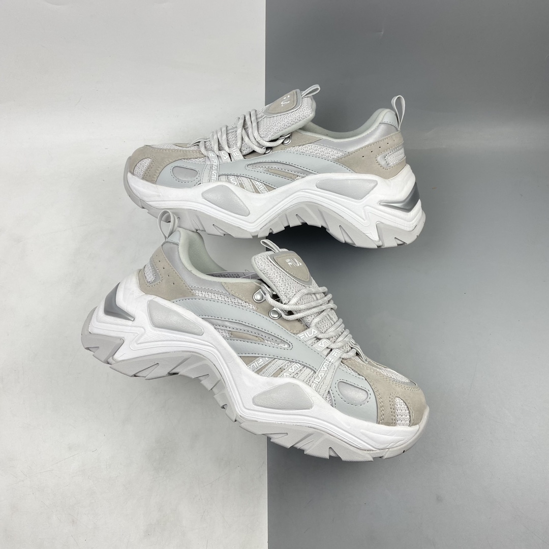 P200 Fila Inteation Light 斐乐鱼刺二代反光内增高老爹鞋 T12W041107FLS