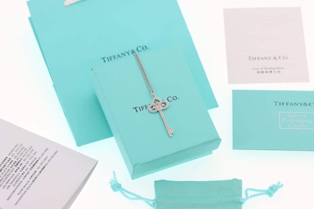 Tiffany & Co. Tiffany&Co.鸢尾花钥匙项链 纯银