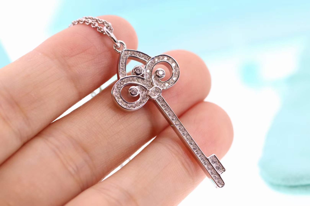 Tiffany & Co. Tiffany&Co.鸢尾花钥匙项链 纯银
