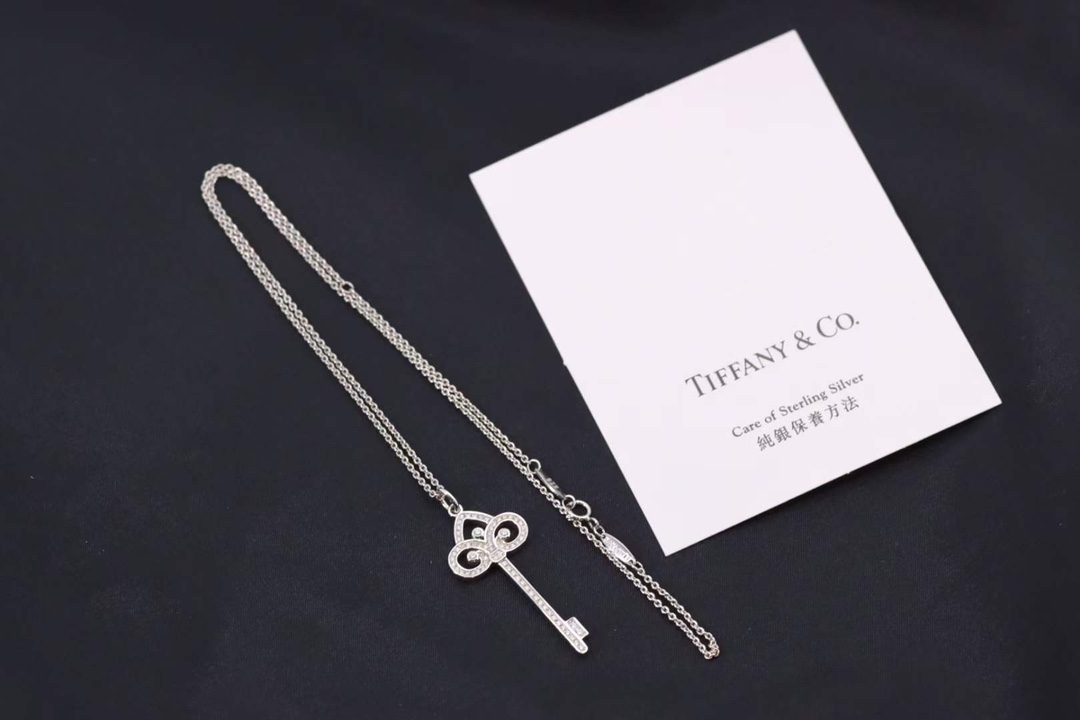 Tiffany & Co. Tiffany&Co.鸢尾花钥匙项链 纯银