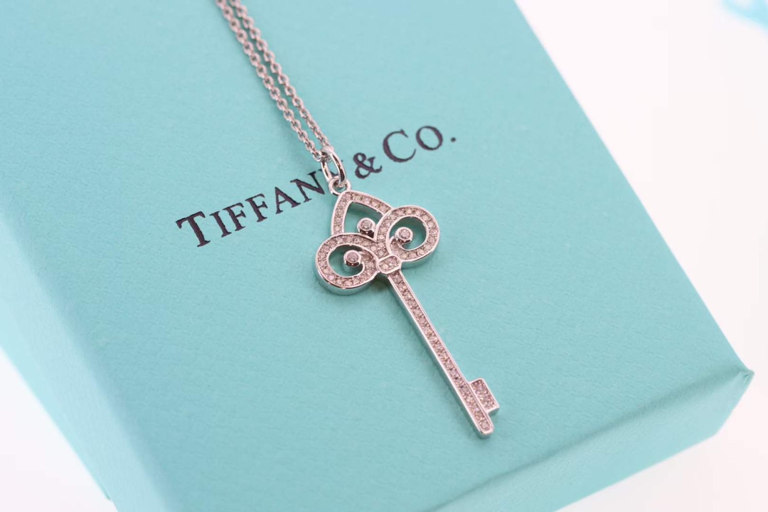 Tiffany & Co. Tiffany&Co.鸢尾花钥匙项链 纯银