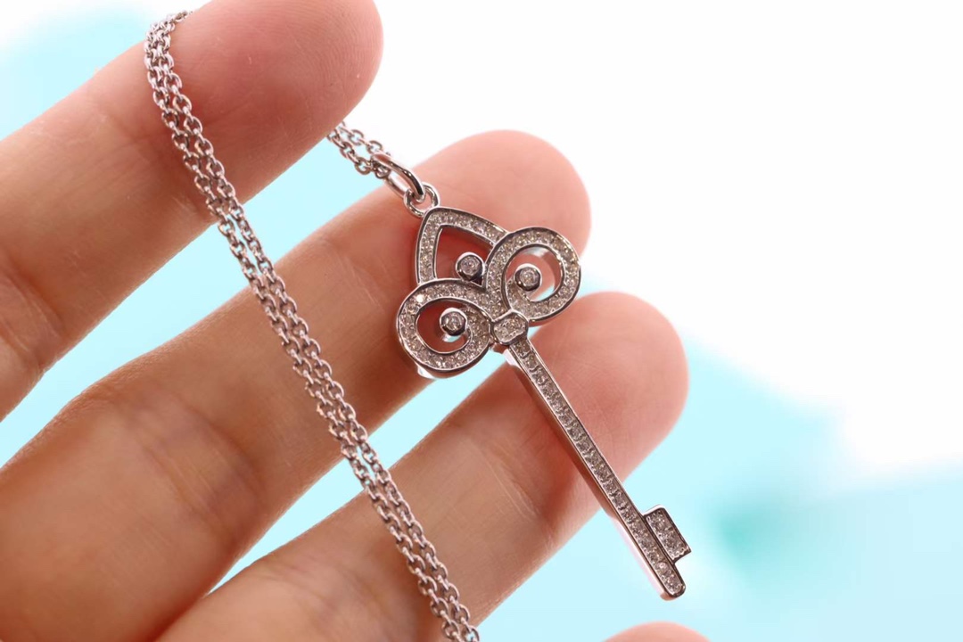 Tiffany & Co. Tiffany&Co.鸢尾花钥匙项链 纯银
