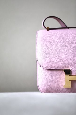 Hermes Constance Crossbody & Shoulder Bags Purple Gold Hardware Calfskin Cowhide Epsom