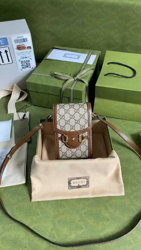 Gucci Crossbody & Shoulder Bags Mini Bags Brown 1955