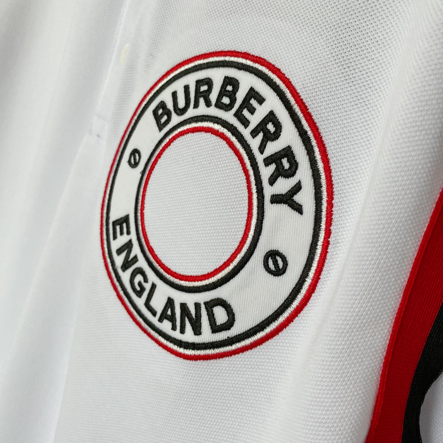 Burberry BBR 巴宝莉圆圈徽标刺绣织带棉质polo衫