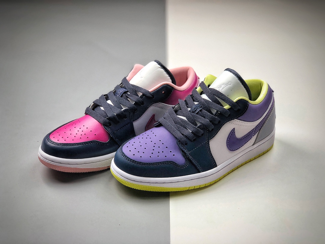 200  WMNS Air Jordan 1 Low “Cactus Flower” 低帮 粉紫鸳鸯 AJ1 DJ4342-400