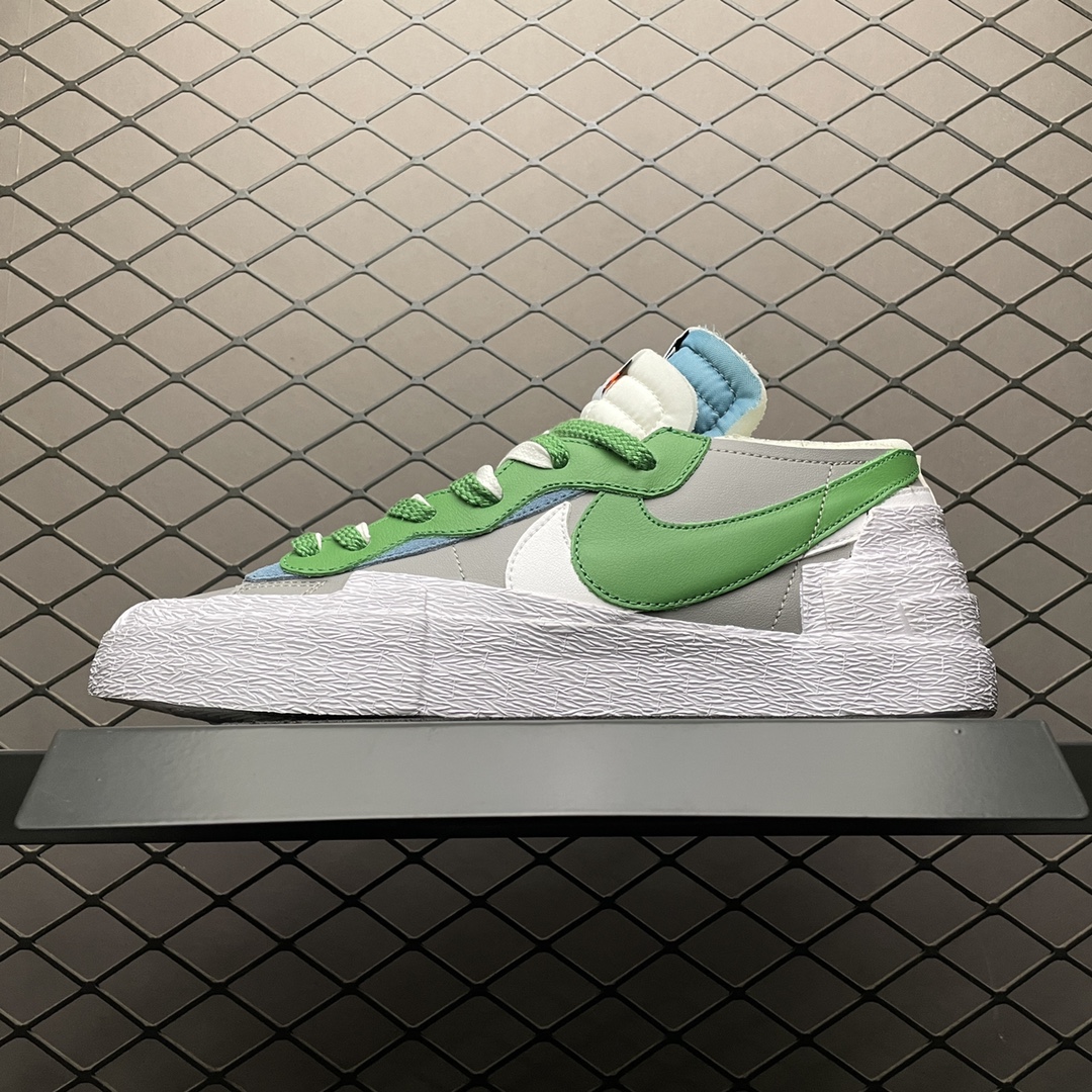 400 纯原版本 Sacai X Nike Blazer Low 解构双勾走秀 联名款开拓者低帮休闲板鞋 DD1877-001
