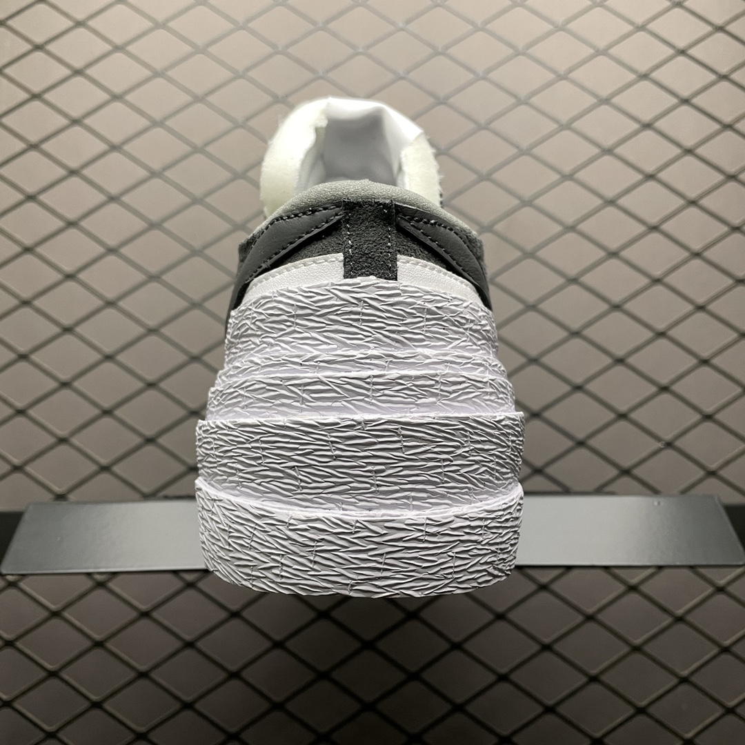 400 纯原版本 Sacai X Nike Blazer Low 解构双勾走秀 联名款开拓者低帮休闲板鞋 DD1877-002