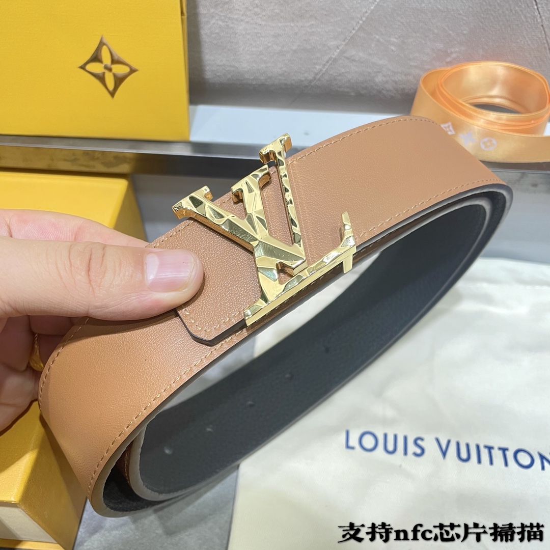 Louis Vuitton Belts Calfskin Cowhide