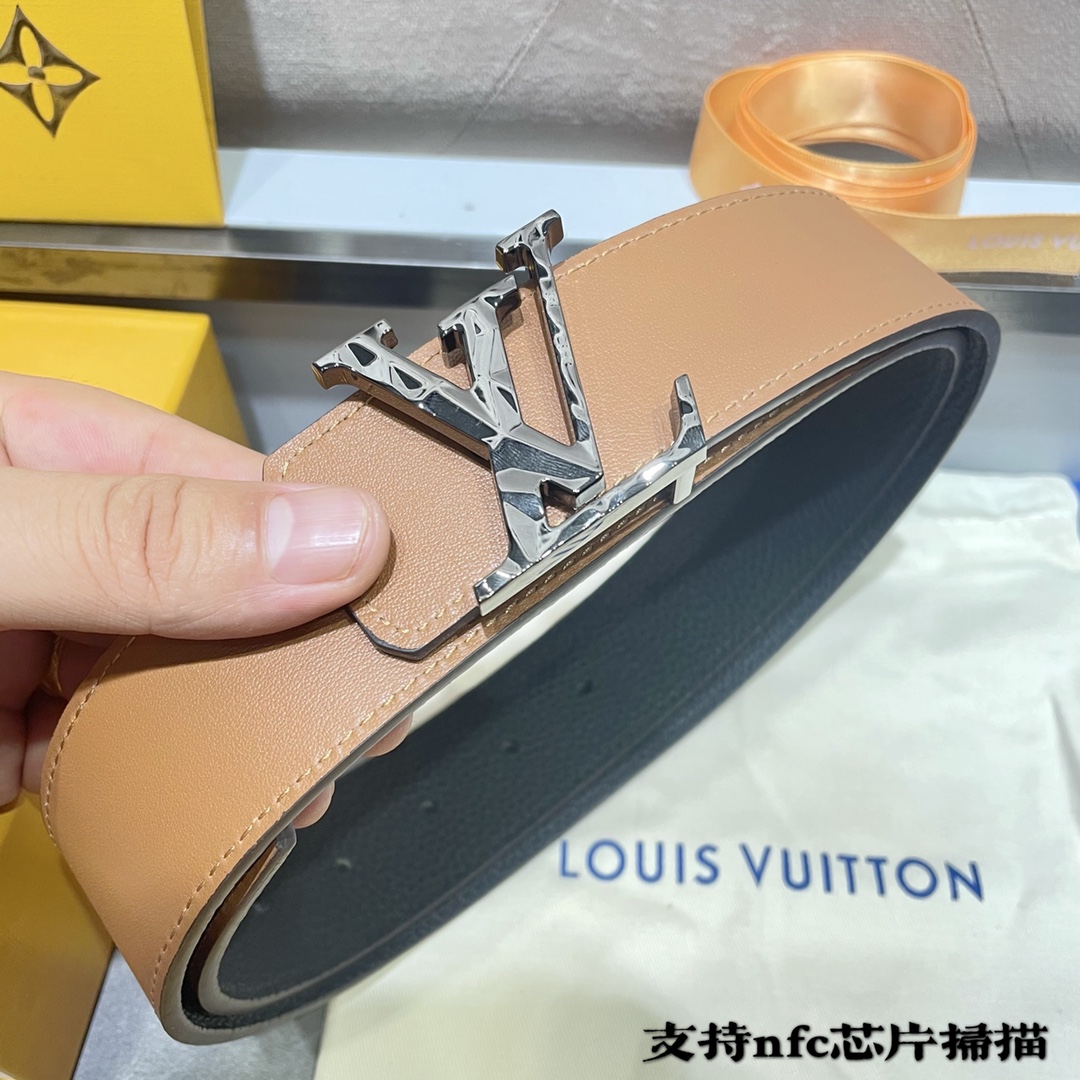 Louis Vuitton Belts Calfskin Cowhide