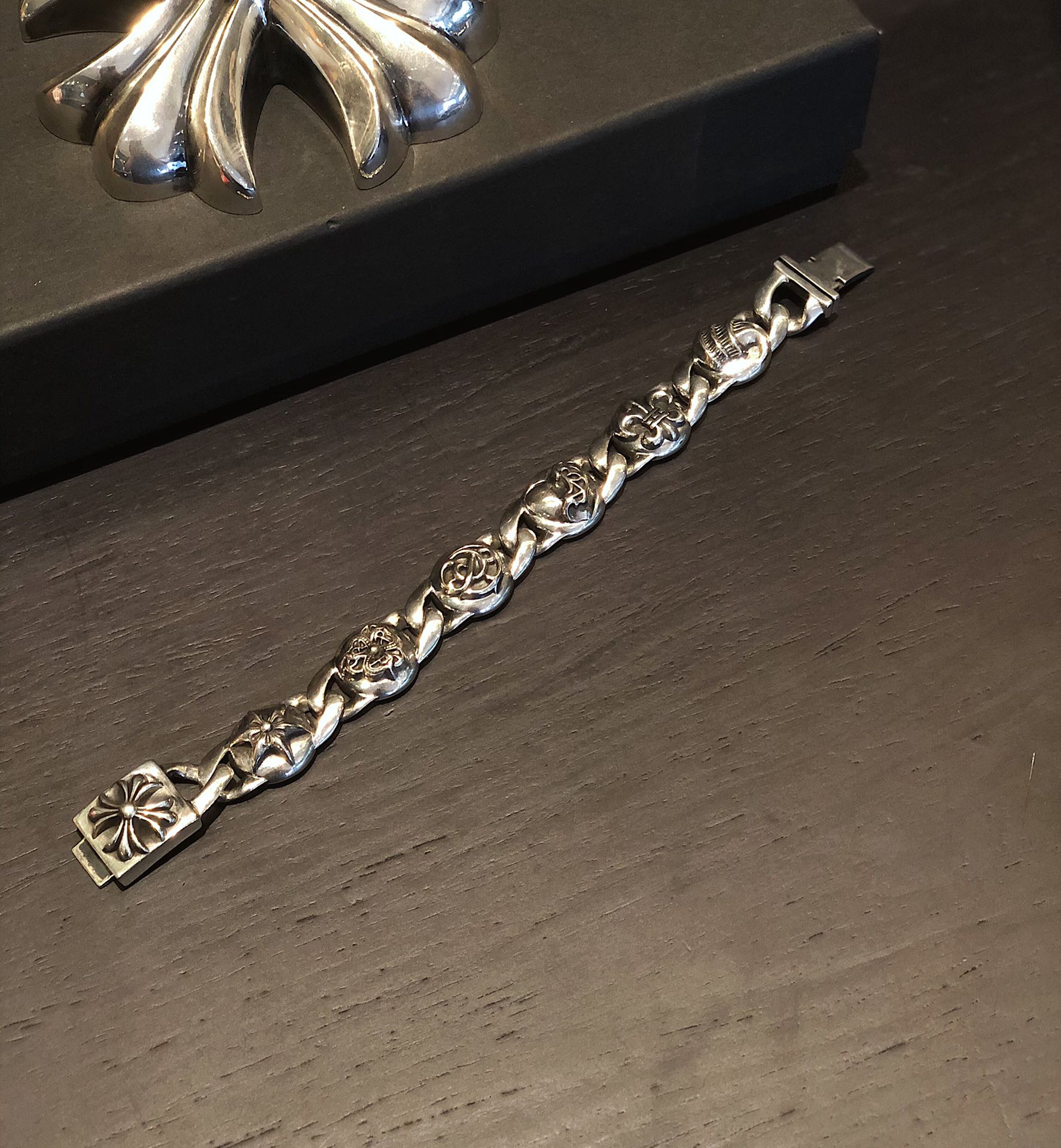 Chrome Hearts 𝐂𝐡𝐫𝐨𝐦𝐞 𝐡𝐞𝐚𝐫𝐭𝐬克罗心 Mutil Link粗手链