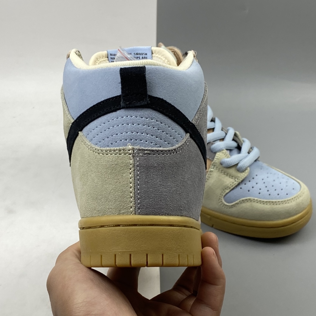 P360 Nike Dunk SB High Spectrum 蓝橙拼接 生胶彩蛋 高帮男子休闲运动板鞋 CN8345-001