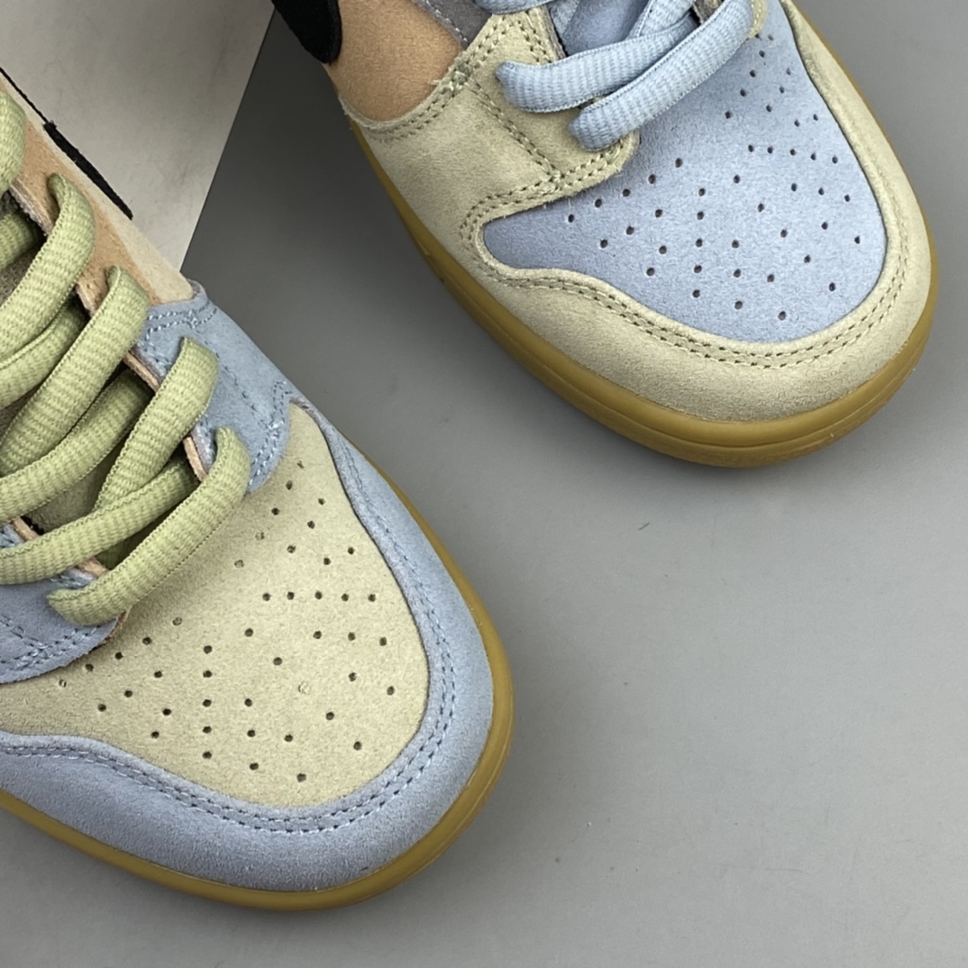 P360 Nike Dunk SB High Spectrum 蓝橙拼接 生胶彩蛋 高帮男子休闲运动板鞋 CN8345-001