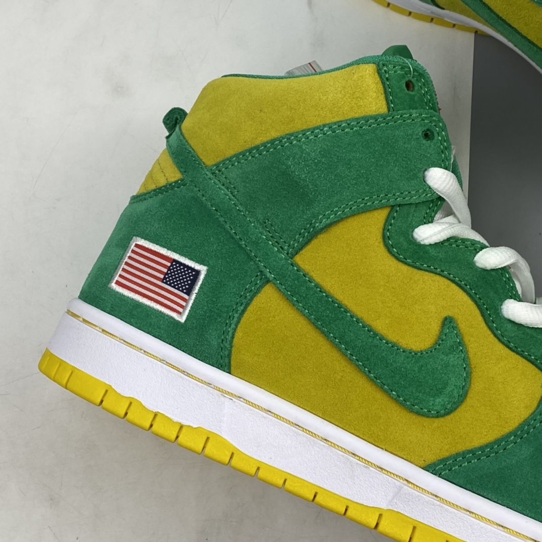 P360 Nike SB Dunk High Pro 奥克兰运动队高帮时尚休闲板鞋 305050-337