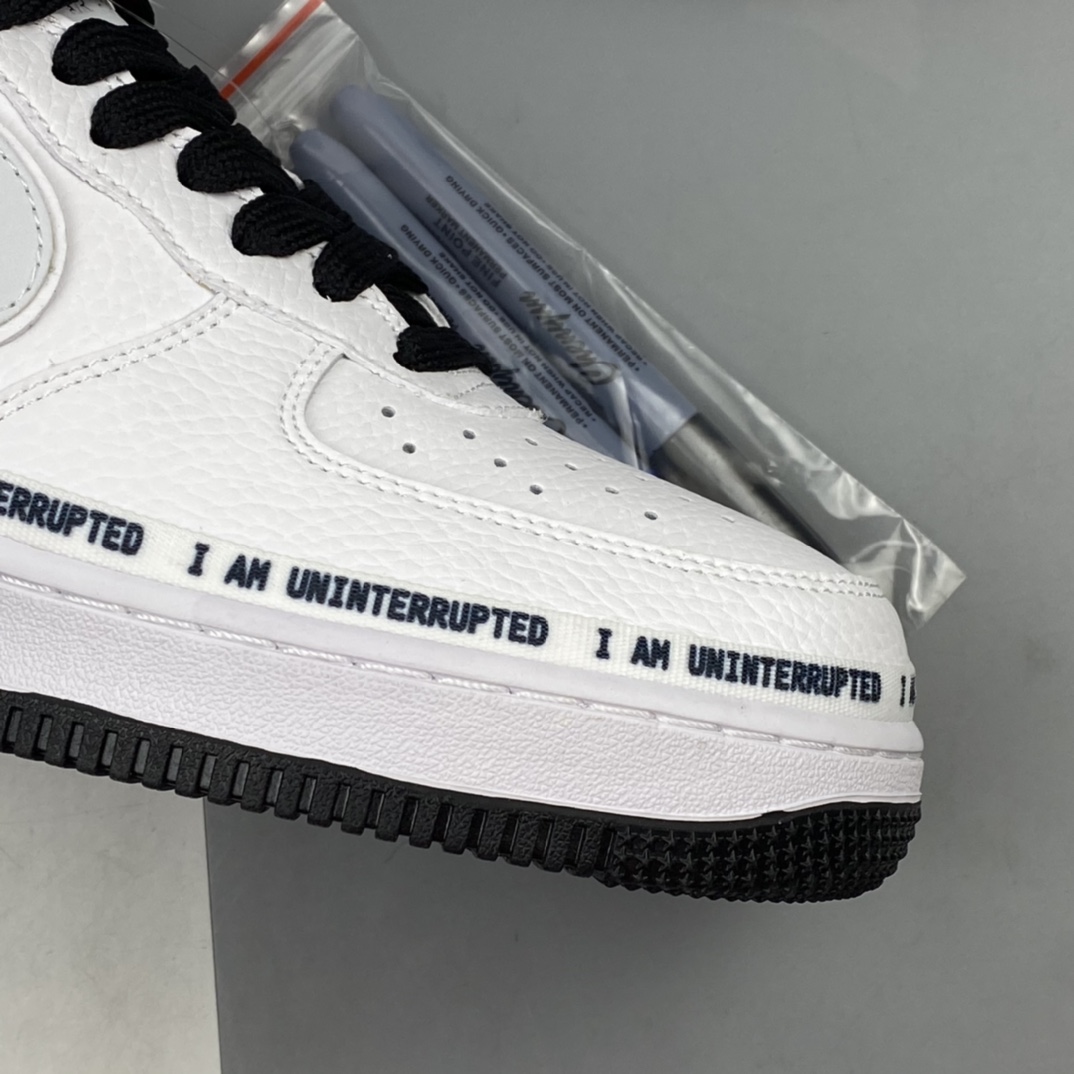 P240 Nk Air Force 1’07 Low x Uniterrupted 白蓝涂鸦詹姆斯联名同款3M反光低帮休闲运动板鞋 352267-801