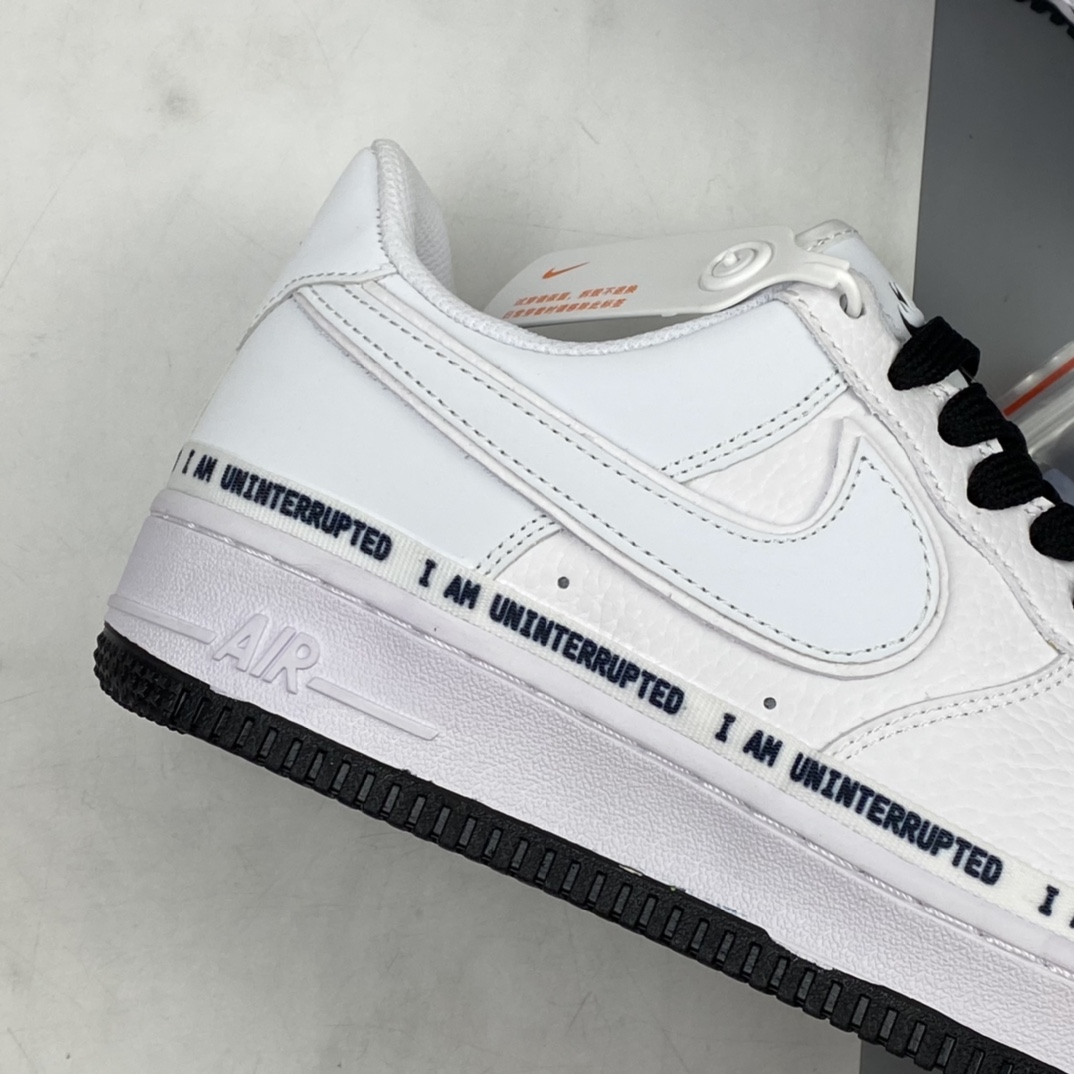 P240 Nk Air Force 1’07 Low x Uniterrupted 白蓝涂鸦詹姆斯联名同款3M反光低帮休闲运动板鞋 352267-801
