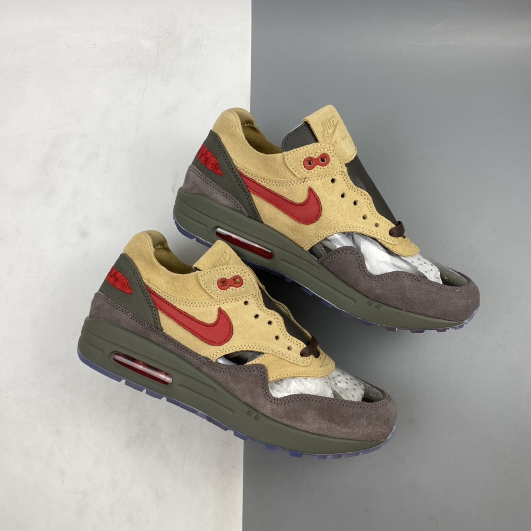 P380 Clot x Nike Air Max 1“Tea Leaf Brown”联名款复古休闲跑鞋 DD1870-200