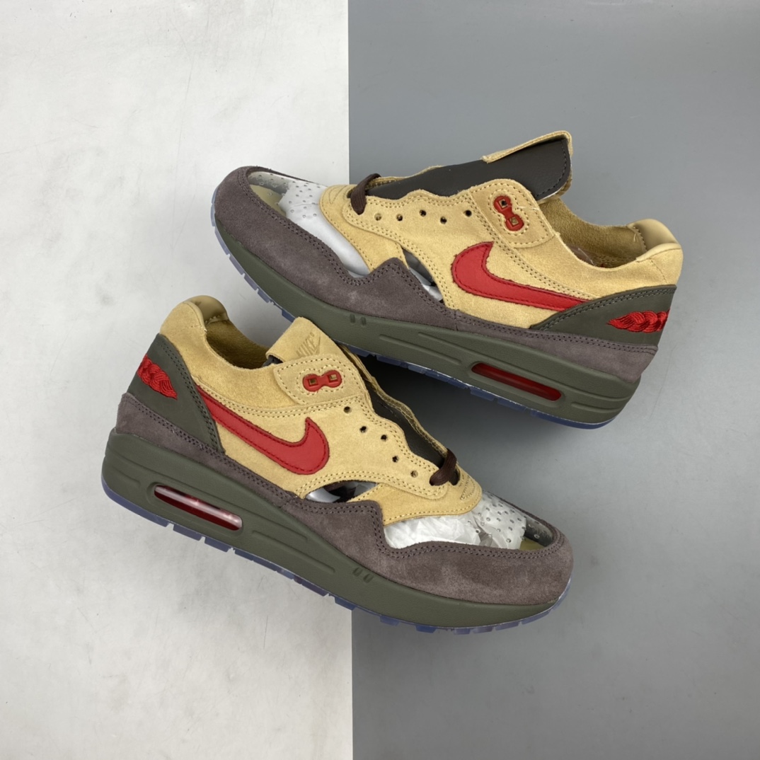 P380 Clot x Nike Air Max 1“Tea Leaf Brown”联名款复古休闲跑鞋 DD1870-200