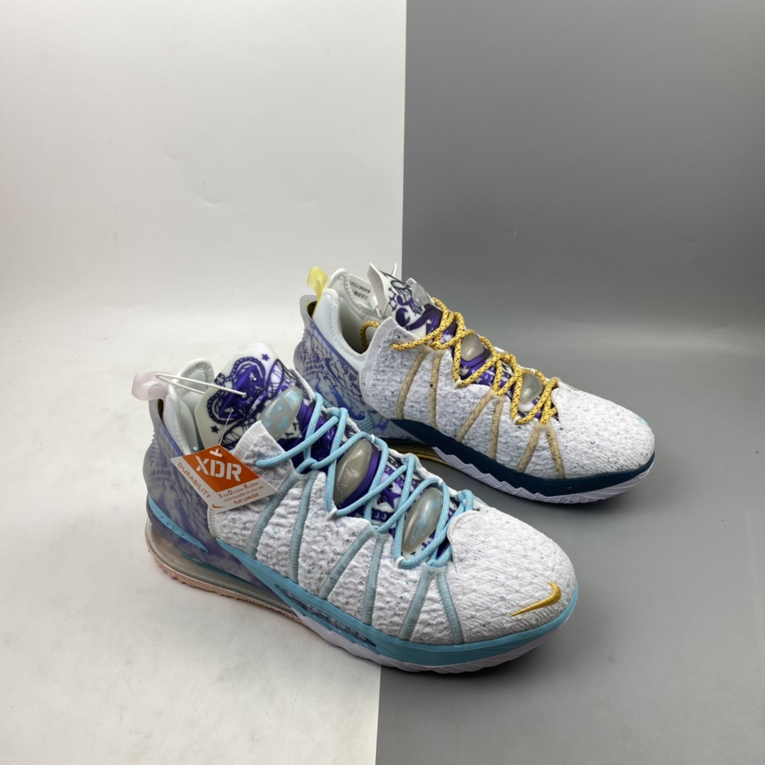 260 Nike Lebron China XVIII EP 勒布朗·詹姆斯18代签名战靴室内实战高帮运动飞织篮球鞋 DB8148-100