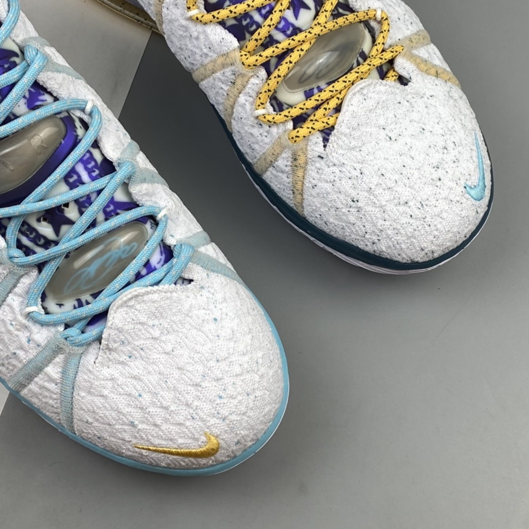 260 Nike Lebron China XVIII EP 勒布朗·詹姆斯18代签名战靴室内实战高帮运动飞织篮球鞋 DB8148-100