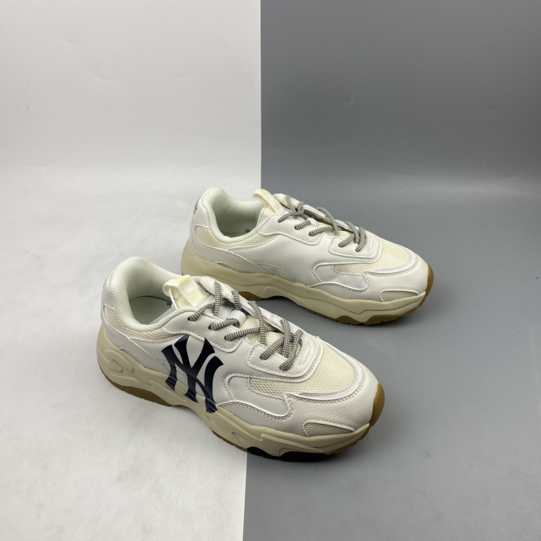 P200 Korea韩国SS19限定发售NY美国榄球洋基队限定 x MLB Big BallCHUNKY Lite厚底老爹厚底休闲运动慢跑鞋 32SHC3111白色