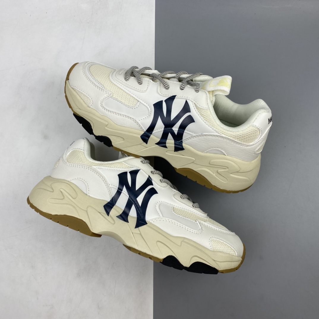 P200 Korea韩国SS19限定发售NY美国榄球洋基队限定 x MLB Big BallCHUNKY Lite厚底老爹厚底休闲运动慢跑鞋 32SHC3111白色