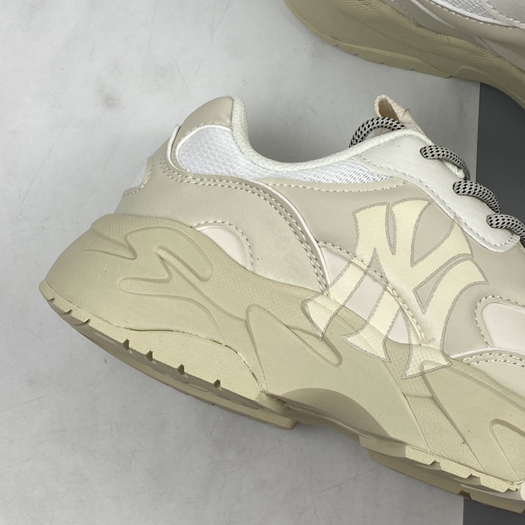 P200 Korea韩国SS19限定发售NY美国榄球洋基队限定 x MLB Big BallCHUNKY Lite厚底老爹厚底休闲运动慢跑鞋 32SHC3111象牙色