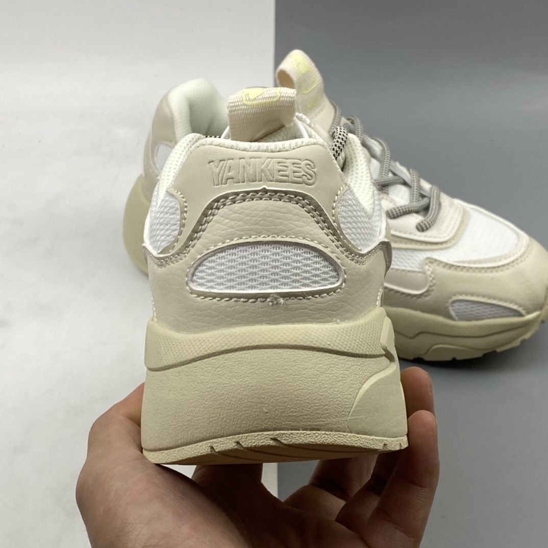 P200 Korea韩国SS19限定发售NY美国榄球洋基队限定 x MLB Big BallCHUNKY Lite厚底老爹厚底休闲运动慢跑鞋 32SHC3111象牙色