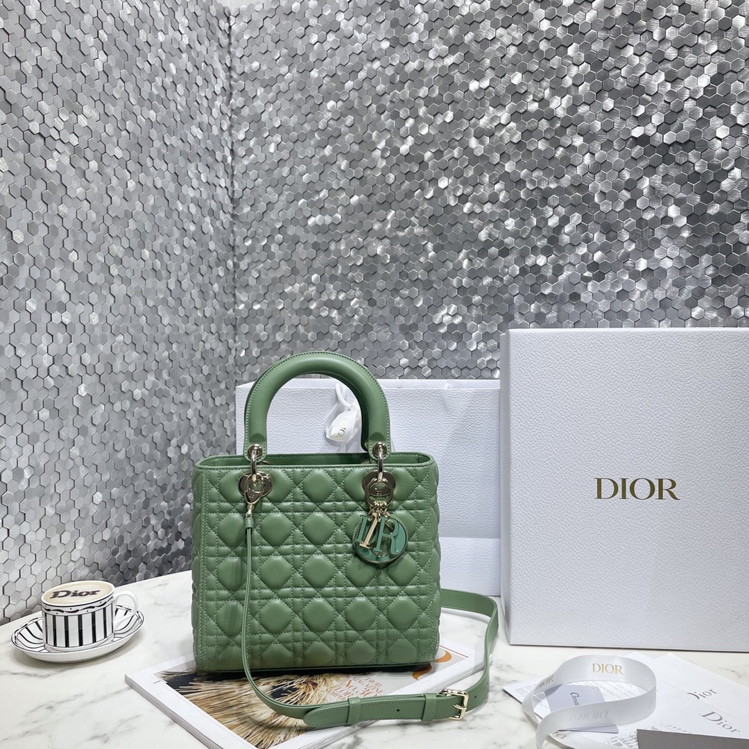 Dior Bags Handbags Blue Sky Sheepskin Lady Chains