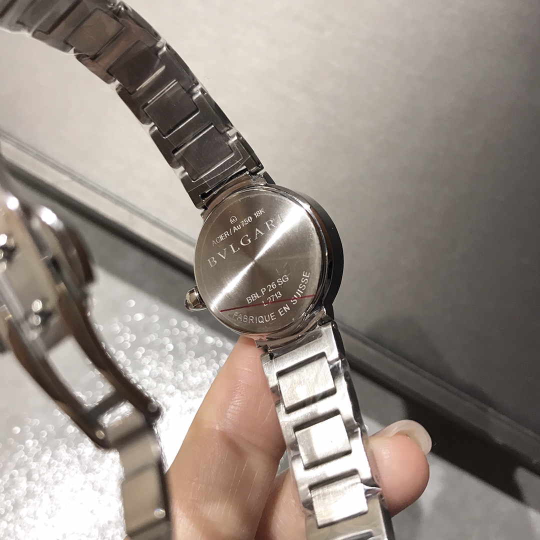 Cyclops 386728, Cortez 20, Bogree Mini! BVLGARI, Bogri, Bvlgari, classic fashionable watch, imported stone, steel without embroidery - 图片 6