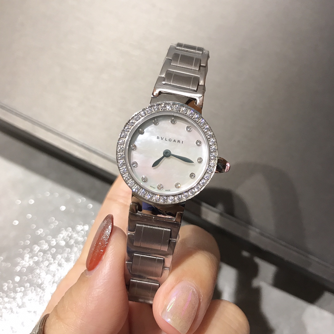 Cyclops 386728, Cortez 20, Bogree Mini! BVLGARI, Bogri, Bvlgari, classic fashionable watch, imported stone, steel without embroidery - 图片 2