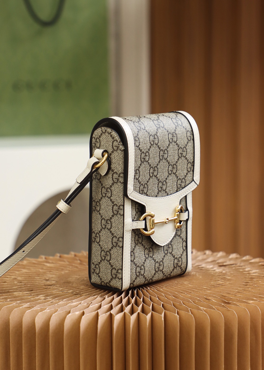 Gucci 马衔扣1955系列迷你手机包 625615 92TCG 9761