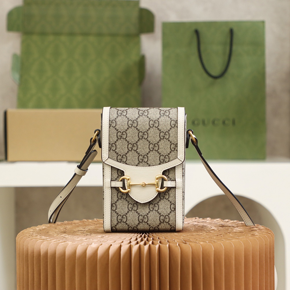 Gucci 马衔扣1955系列迷你手机包 625615 92TCG 9761