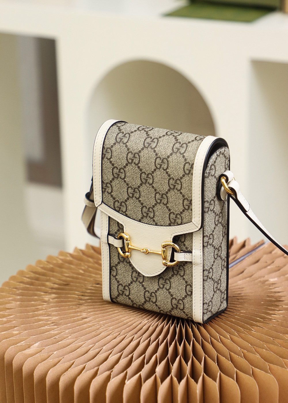Gucci 马衔扣1955系列迷你手机包 625615 92TCG 9761