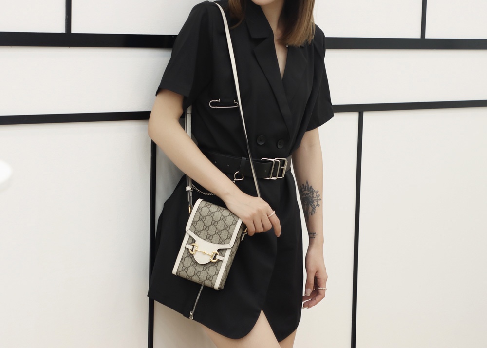 Gucci 马衔扣1955系列迷你手机包 625615 92TCG 9761