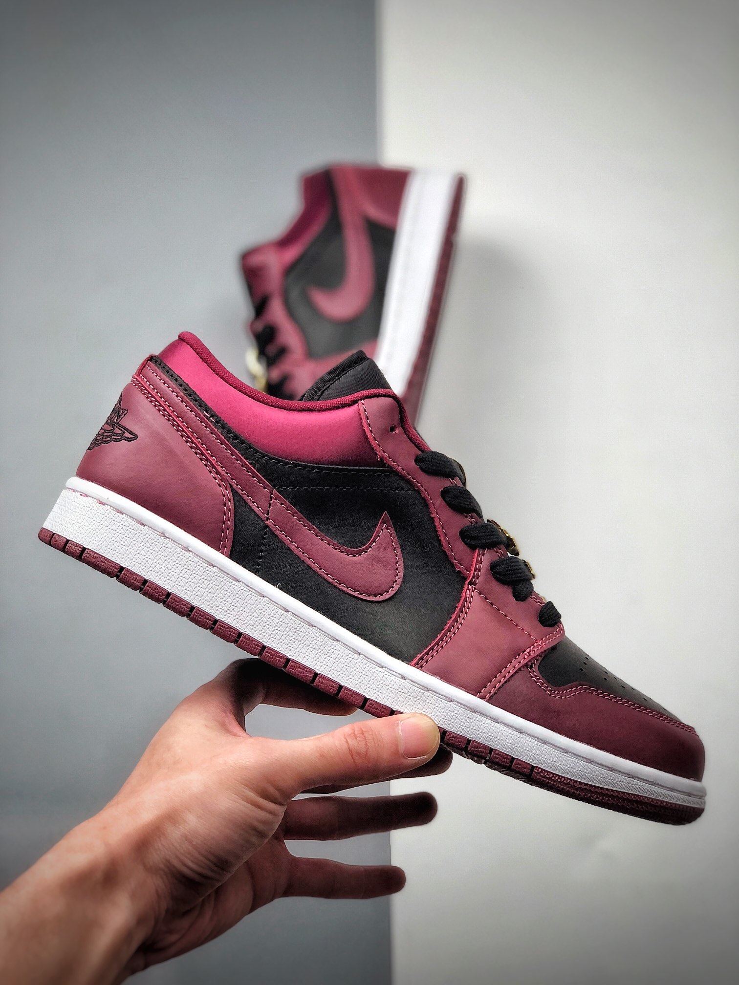 240  纯原Air Jordan 1 Low AJ1 金属飞翼 黑红  DB6491-600