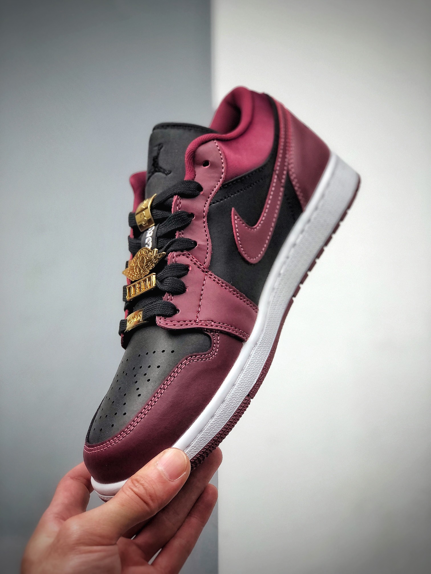 240  纯原Air Jordan 1 Low AJ1 金属飞翼 黑红  DB6491-600