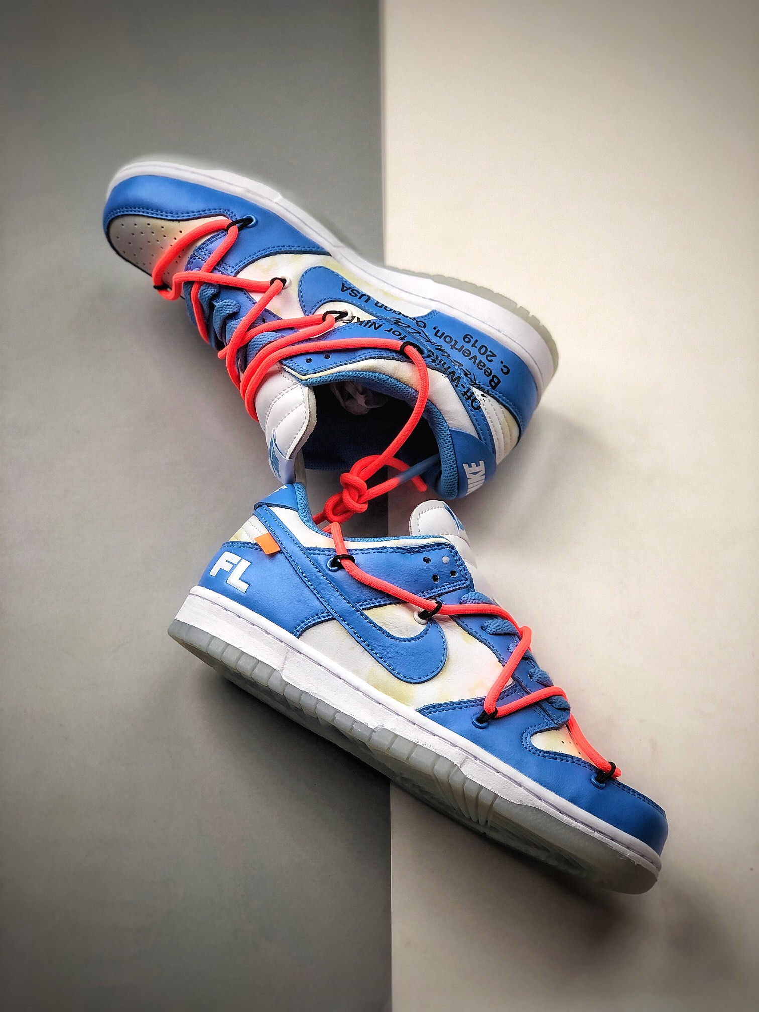 280  OFF-WHITE x Futura x Nike DuNIKE Low 耐克 SB 三方联名 北卡蓝 全新联名 DD0856-403