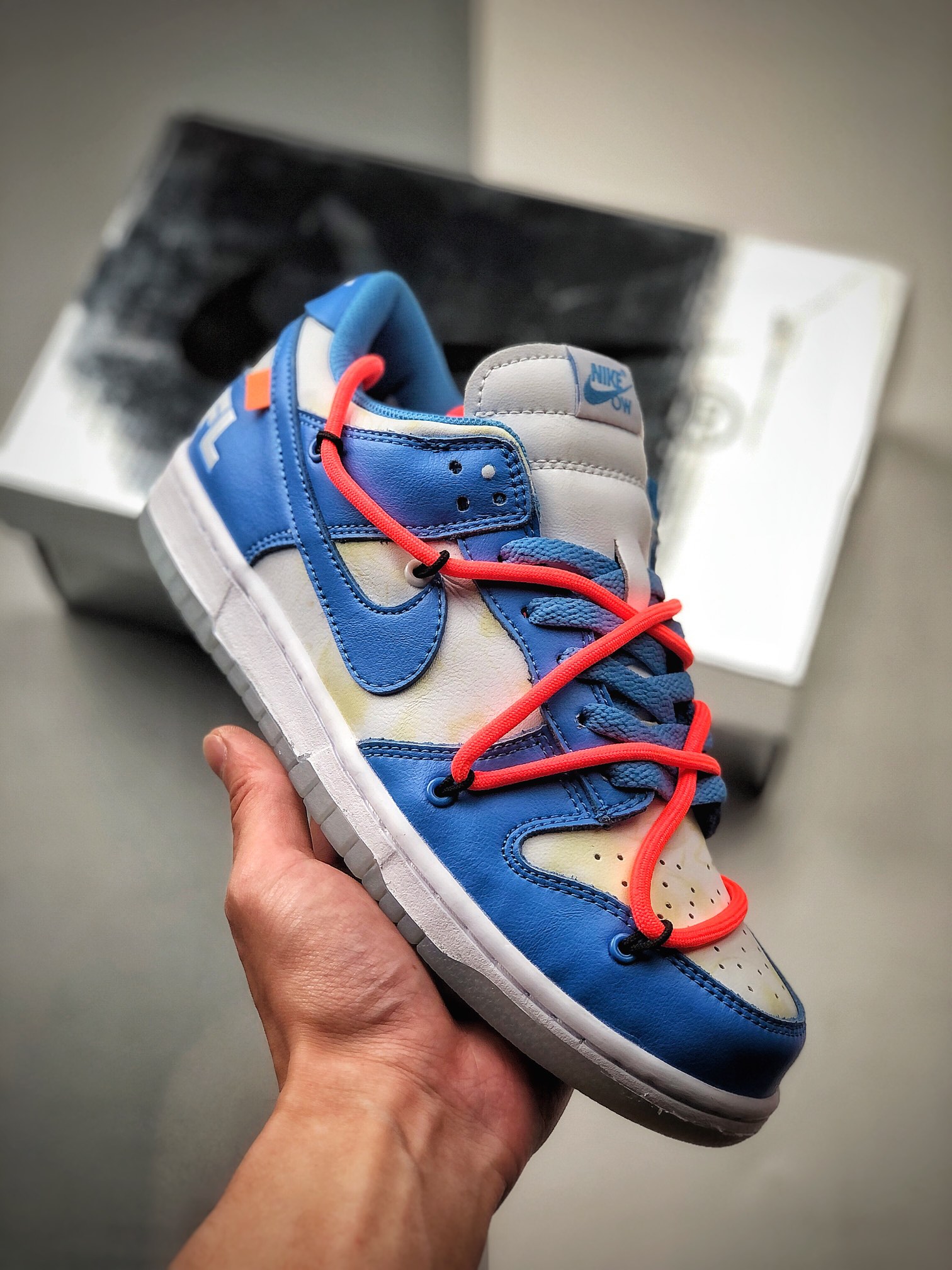 280  OFF-WHITE x Futura x Nike DuNIKE Low 耐克 SB 三方联名 北卡蓝 全新联名 DD0856-403