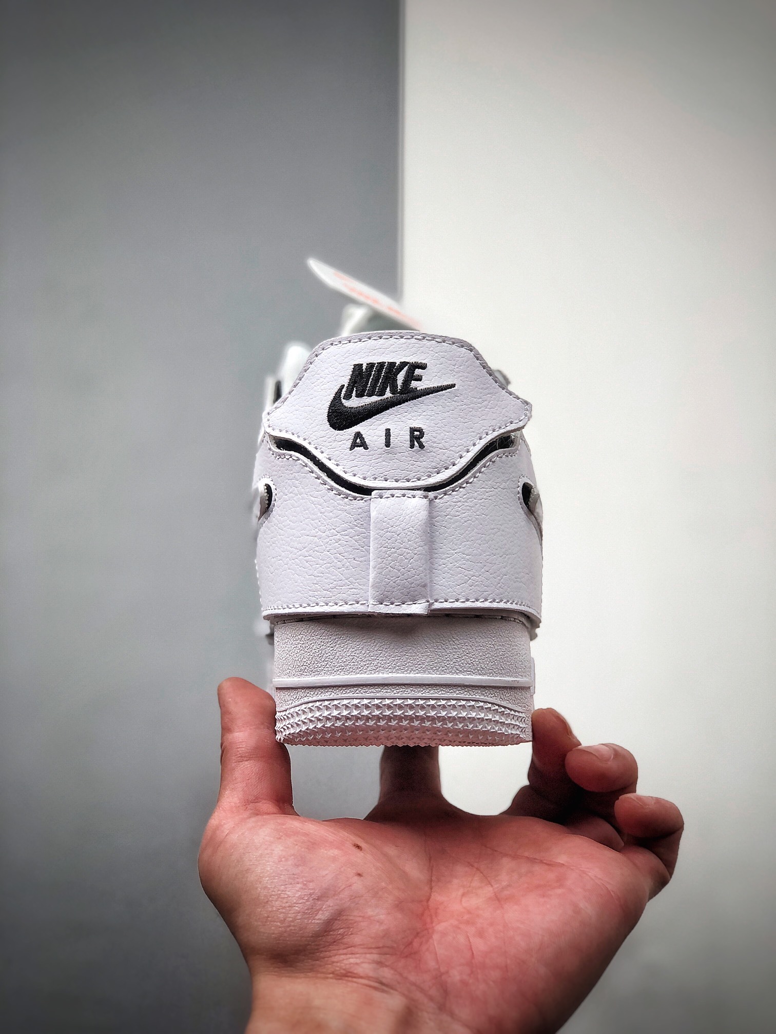 240  Nike Air Force 1 Low AF1/1 纯白橙 DIY拆卸拼接魔术贴  CZ5093-100