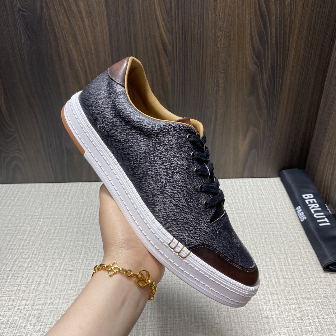 💋💍Berlut* 布鲁提 定制款系列 长期供货 Playtime经典帆布与皮革运动鞋板鞋上🆕 新作#乘