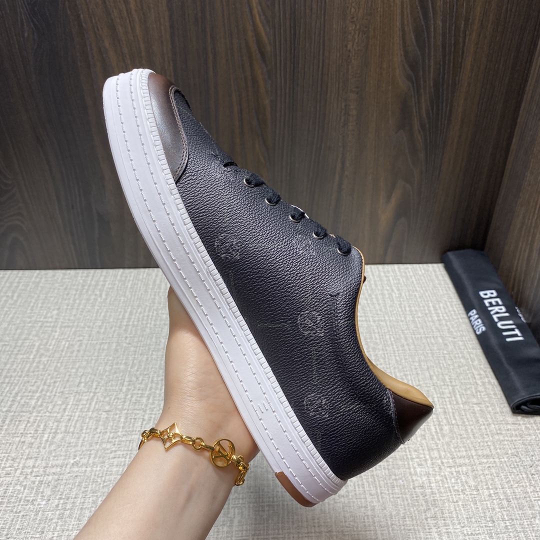 💋💍Berlut* 布鲁提 定制款系列 长期供货 Playtime经典帆布与皮革运动鞋板鞋上🆕 新作#乘