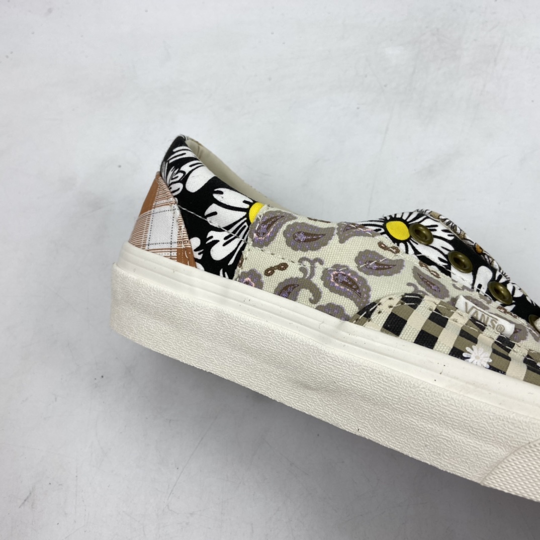 P160 Vans Era 复古限定二代白腰果花 拼接不对称棋盘 VN0A5EFN420